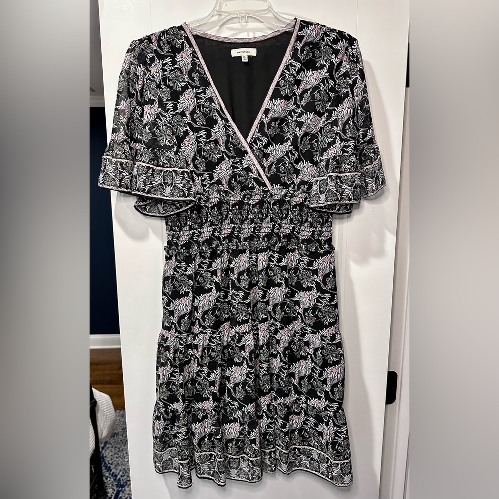 Floral Black Dress